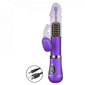 Vibrador Rotativo Coelho Recarregável - Importado