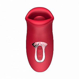 Vibrador de Pulsação em Formato de Boca 2 Vibrações e 10 Pulsações - General Import