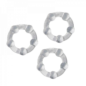 Kit Anéis Penianos Silicone com 3 Unidades 3,7cm - General Import
