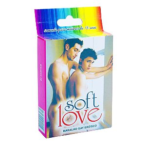Baralho Kama Sutra Gay 54 Cartas - Soft Love