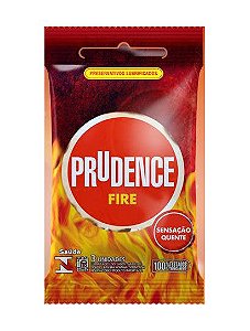 Preservativo Prudence Fire Com 3 Unidades