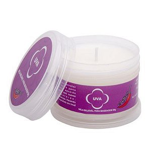 Vela para Massagem Beijável Uva 50g - Chillies