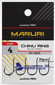 ANZOL PINNACLE CHINU RING BLACK KH-10026 MARURI (CARTELA)