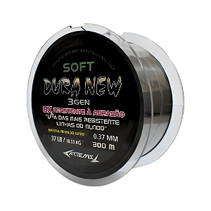 Linha Dura New Soft Preta 300M 0,40mm (Artemis)