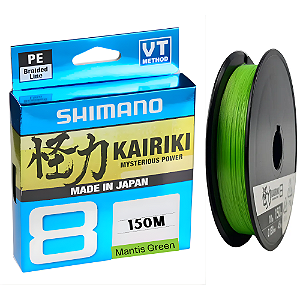 Linha Multifilamento Kairiki 8x 0,20mm 20Lb 150m Vde Shimano