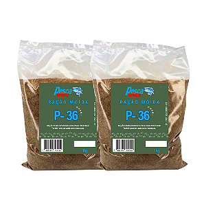 Kit C/2 Ração Guabi P-36 Moída (2kg total)