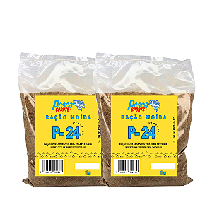 Kit C/2 Ração Presence P-24 Moída (2kg total)