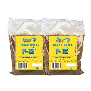 Kit C/2 Ração Presence P-32 Moída (2kg total)