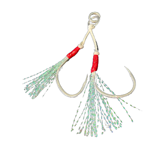 Suporte Hook Pike Duplo Com Pelo Nº1 (Juva Pesca)