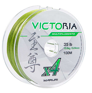 Linha Multifilamento Victoria 4X 0,55mm 100M Verde (Maruri)