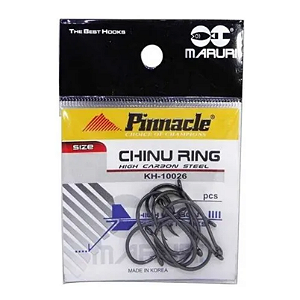 Anzol Chinu Ring Black Pinnacle n°08 Maruri c/10