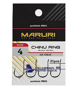 Anzol Chinu Ring Black Pinnacle n°10 Maruri c/10