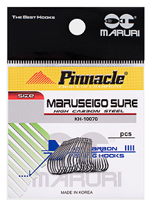 Anzol Maruseigo Sure Pinnacle n°18 Maruri c/20 (cartela)