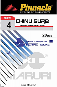 Anzol Chinu Sure Pinnacle n°07 Maruri c/20 (cartela)