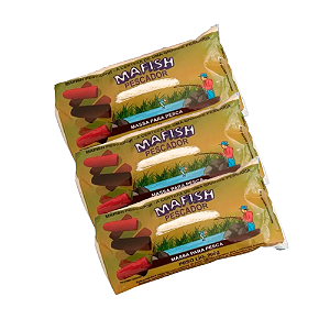 Kit C/3 Mafish Isca Pronta Para Pesca 200G Vários Sabores