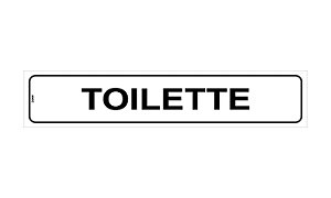 Placa de Sinalização Toalete para Porta