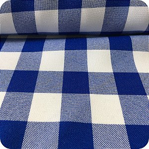 Oxford 1m X 1,47m Xadrez Azul Royal