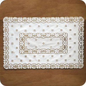 Jogo Americano Dourado 4 Unidades 30x45cm Decorativo