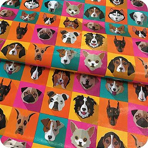 Corino Estampado No Metro Para Puffs Estofados Sofás Cachorros