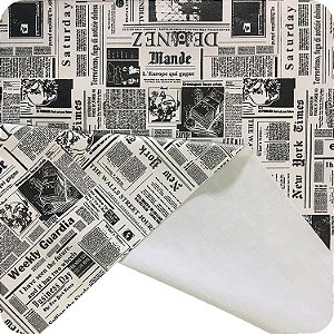 Corino Estampado No Metro Para Puffs Estofados Sofás Newspaper