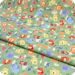 Corino Estampado No Metro Para Puffs Estofados Sofás Animais Zoo