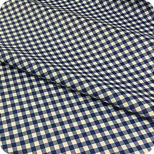 Corino Estampado No Metro Para Puffs Estofados Sofás Xadrez Marinho