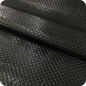 Corino Estampado No Metro Para Puffs Estofados Sofás Djon Preto