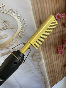 PENTE QUENTE DE FERRO ELÉTRICO PARA ALISAR/MODELAR CABELO E LACES