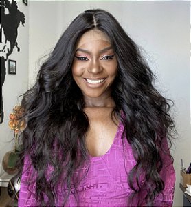 LACE ONDULADA DE CABELO HUMANO BRASILEIRO 65CM 200% DE DENSIDADE