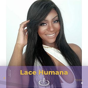 LACE HUMANA LISA COM FRANJA LATERAL