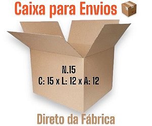 Caixa de Papelão Envios / Ecommerce N.15 - 15x12x12