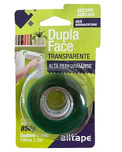 Fita Adesiva Dupla Face 19x2m  850g - Alltape