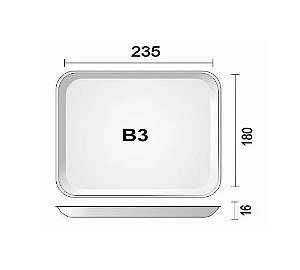 Bandeja Isopor B3 Rasa 100 unidades