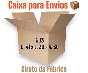Caixa de Papelão Mudança e Transporte  N.13 - 41x30x30