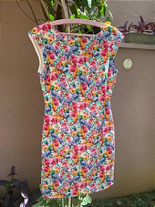 vestido zara florido