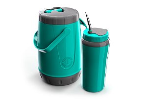 Kit Terere Unitermi - Jarra + Copo Térmico + Canudo inox