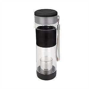 Garrafa com Infusor Preta 550ml Mor