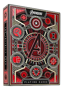 Baralho Avengers | Vingadores | Vermelho | Edição Premium