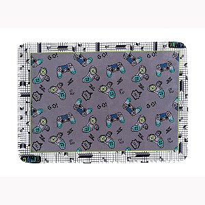Tapete Estampado Antiderrapante 1,40m x 1,00m 1 Peça Game Juvenil 100% Poliést