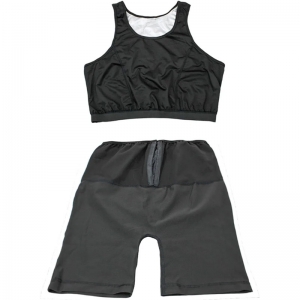 Kit Conjunto Duas Peças Short Top Térmica Efeito Sauna Queima Caloria Ginásti