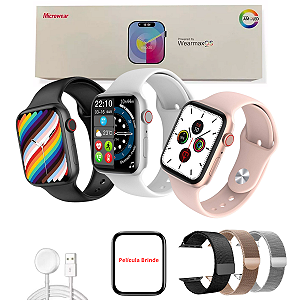 Relógio Smartwatch W99+ Plus Série 10 Chat GPT integrado Top Com Pulseira Extr