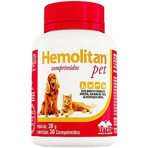 HEMOLITAN PET 30 COMPRIMIDO