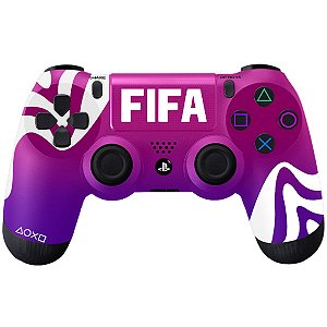 Controle sem fio DualShock 4 Customizado FIFA  Pink/Purple  - PS4