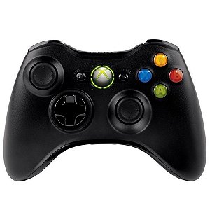 Controle Original Microsoft Preto - Xbox 360 Usado