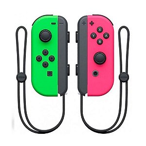 Controle Original Nintendo Joy-Con Neon Green/Pink