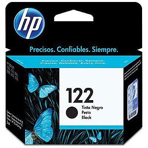 Cartucho HP 122 preto Original (CH561HB) Para HP DeskJet 1000, 2050, 3050, 2000