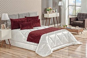 Kit Shantung Cetim Queen 3 Peças