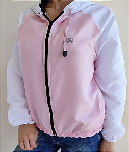 corta vento nike feminina rosa e branca