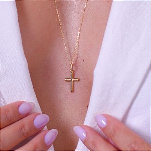 Pingente Cruz Ouro 18k