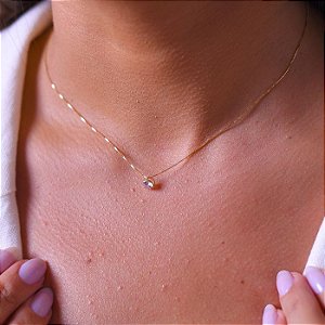 Colar Ponto de Luz Ouro 18k 45cm